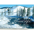 Scenic Thank You For Your Business Holiday card